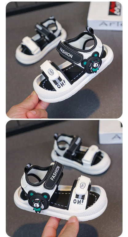 Toddler Sandals For Baby  Boys Girls Sandals Soft-soled Cartoon First Step Footwear For Infant Kids Trend Fashion