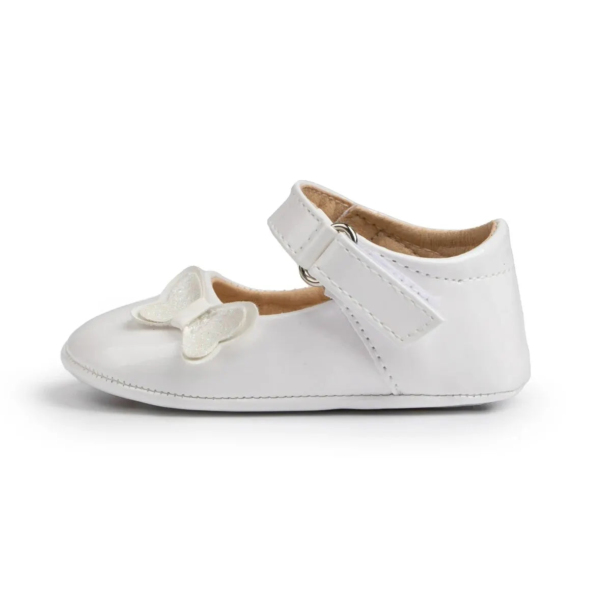 Meckior Baby Girl Shoes Newborn PU Leather Bowknot Dress Infants Shoes Rubber Non-Slip Toddler First Walker Baby Shoes Girls