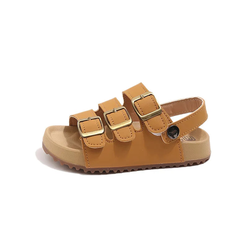 Girls Boys Summer New Fashion Korean Style Soft Bottom Anti-slippery Versatile Open-toe Beach Shoes