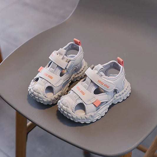 New Kids Sandals Soft Soled Boys Shoe Anti Slip Child Beach Shoes Simple Girl Sports Sandals