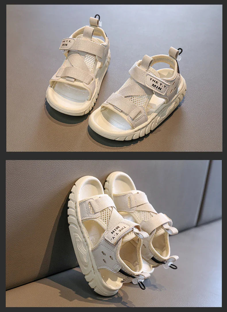 Summer Fashion New Girls Korean Style Casual Beach Shoes Child Outdoor Soft Sole Sandals