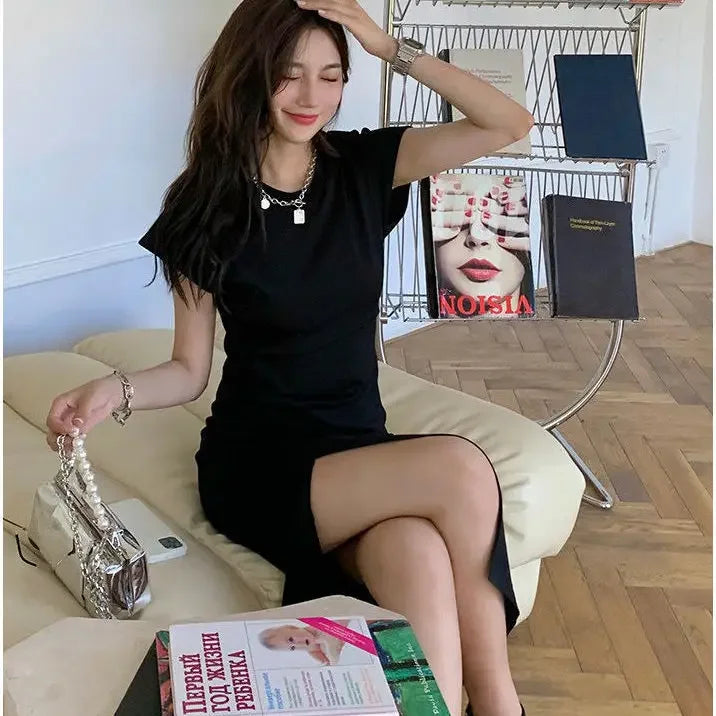 White Dresses for Women  Woman Dress Clothes Midi X New in Chic and Elegant Pretty Cheap Casual Y2k Outfits Harajuku Cotton