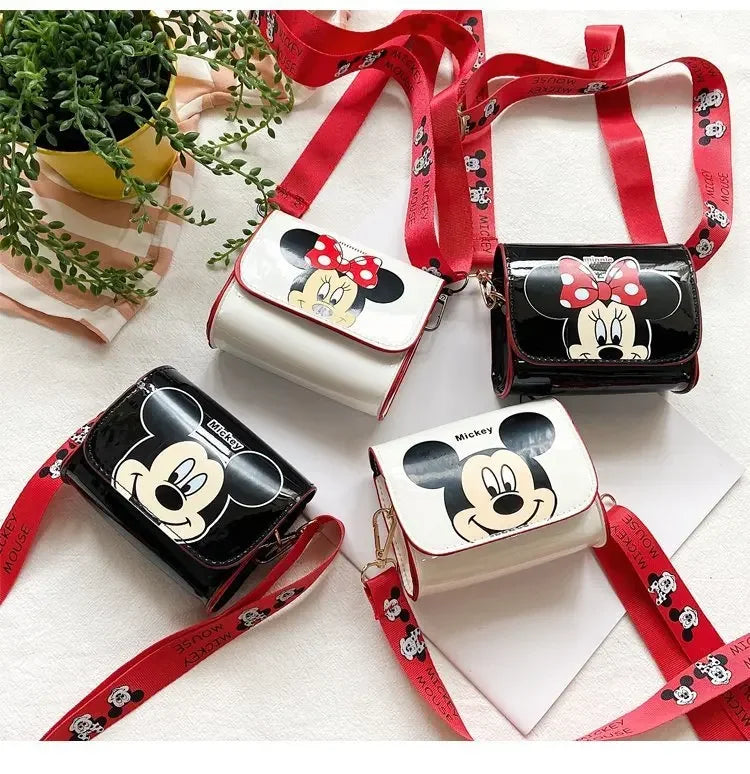 Cartoon Women's Bag Mickey Mouse Pictures Shoulder Bags Cute Girl Messenger Bag Coin Purse Fashion Anime Women Bags Gifts
