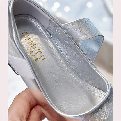 Designer Luxury Children's Elegant Party Leather Shoes Pageant Girls High Heels Wedding Bridesmaids Gala Formal Occasion Shoe
