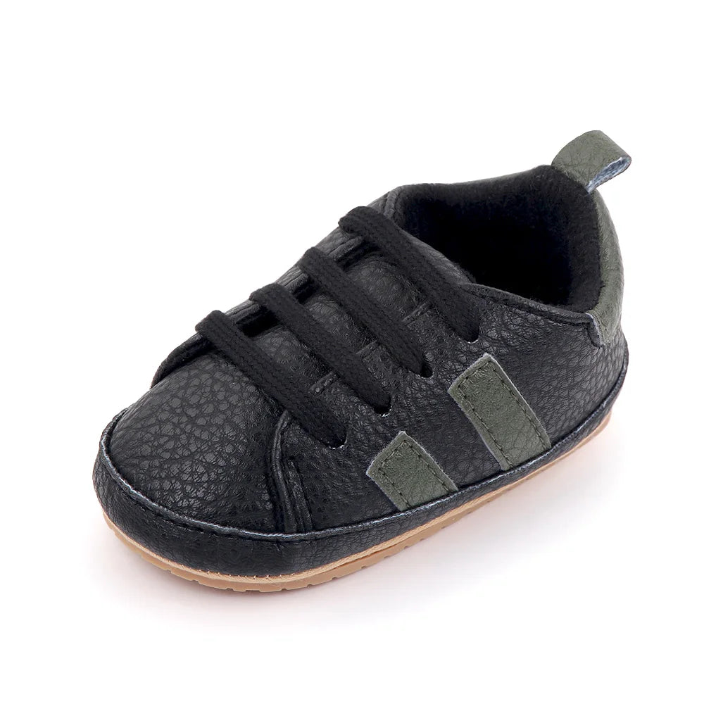 Baby Casual Shoes Non-slip Sole and PU for Toddler Boys and Girls Outdoor Walking Sneakers