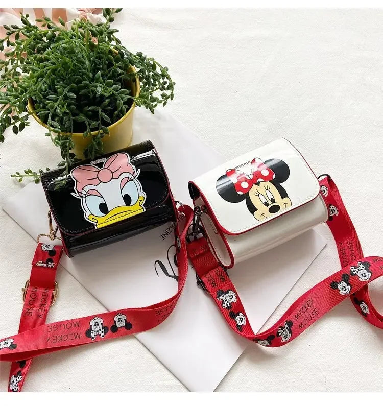 Cartoon Women's Bag Mickey Mouse Pictures Shoulder Bags Cute Girl Messenger Bag Coin Purse Fashion Anime Women Bags Gifts