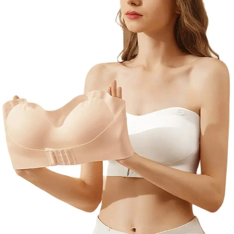 Invisible Strapless Bra For Women Wireless Push Up Non Slip Wedding Brassiere Big Breasts Underwear Sexy Lingerie S-Xl Plus Size