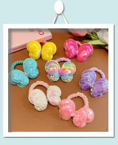 Girls Dirty Braids Colorful Twist Tie Wigs Ponytail Kids Hair Accessories Headbands Rubber Bands Princess Headwear