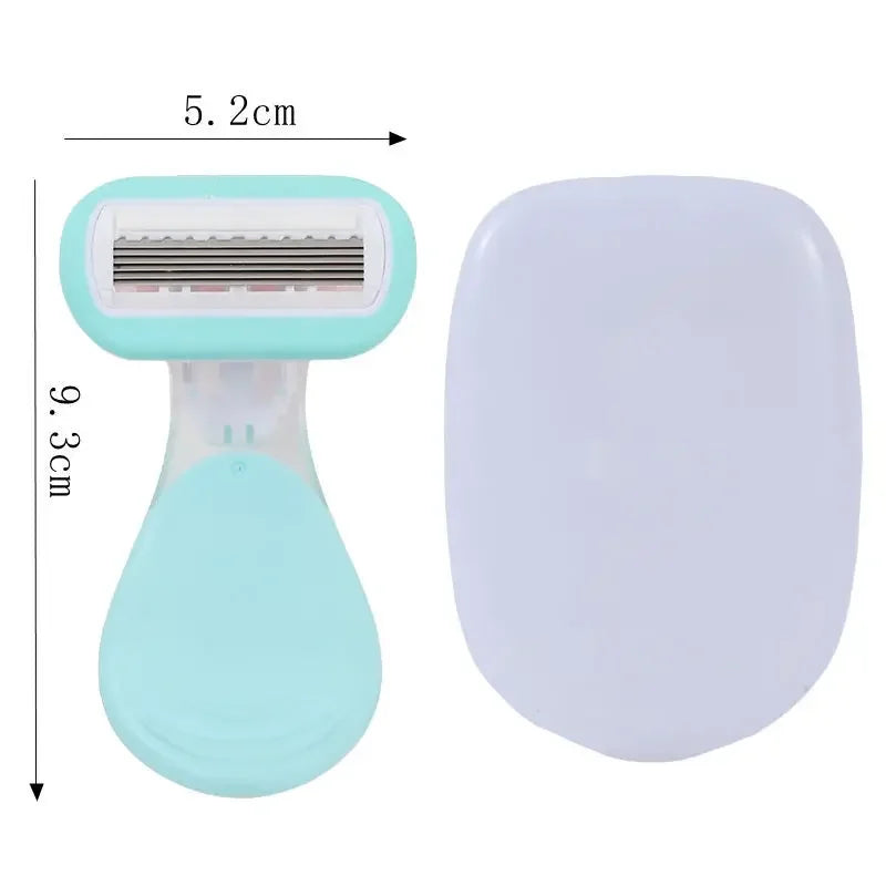 Safe Soap Head Shaver Colorful Shell Design for Summer Underarm Bikini Trimming Women's Private Area Hair Remover