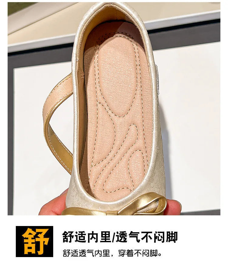 Fashion Girls' Shoes  Spring New Kids Leather Shoe Simple Versatile Girls Princess Shoes Anti Slip Child Flat Casual Shoe