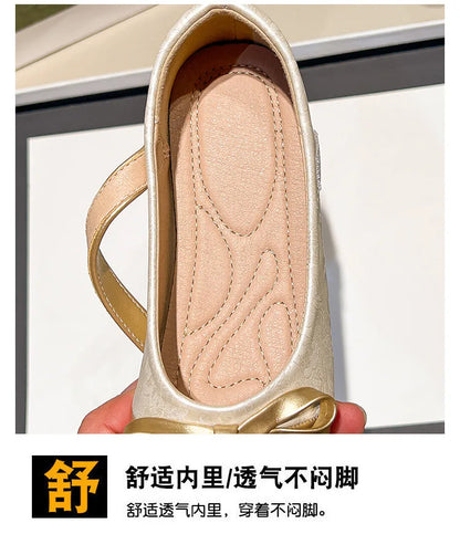 Fashion Girls' Shoes  Spring New Kids Leather Shoe Simple Versatile Girls Princess Shoes Anti Slip Child Flat Casual Shoe