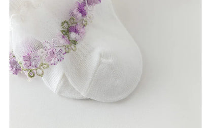 New Children's Socks With Lace Princess Girls Frilly Sock Soft Infant Baby Socken White Socks For Kids 0-10Years High Quality