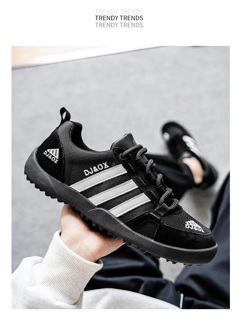 Men's Shoes Fashion Versatile Breathable Board Shoes Thick soled Trendy Casual Shoes  (Available)
