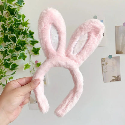 New cute plush headband with bow & rabbit ears,lace trim for delicacy.Soft skin-friendly,no hair damage.Perfect for washing face