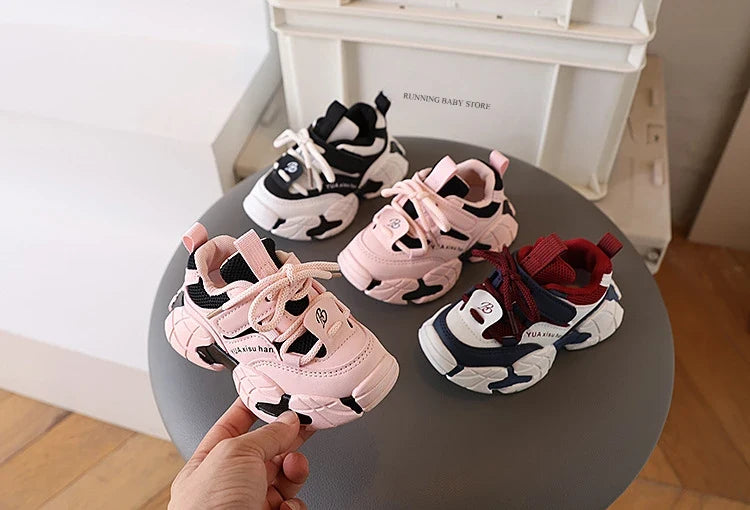 New Boy Fashion Sneaker Spring Mesh Breathable Platform Running Shoes Tennis Shoe High Quality Non Slip Sport Shoes Girls I01125