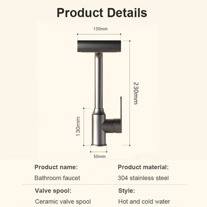 Basin Faucet Kitchen Sink Faucet Stainless Steel Hot and Cold Tap Toilet Water Mixer Tap Bathroom Accessories