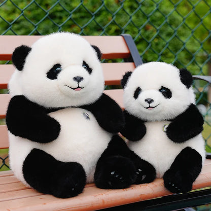 Adorable Base Simulation Lifelike Giant Panda FuBao Plush Toys Kawaii Stuffed Animals Soft Bears Baby Appease Doll Gifts