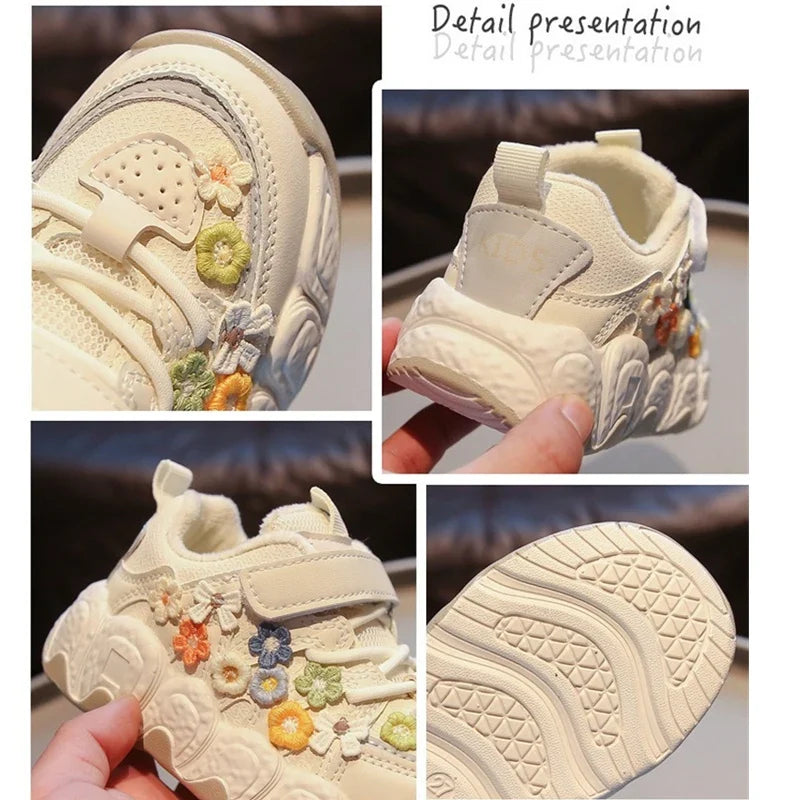 Sneakers, Winter Plush Lined Chunky Shoes, Soft Sole Platform Running Shoes for All Match Outfits