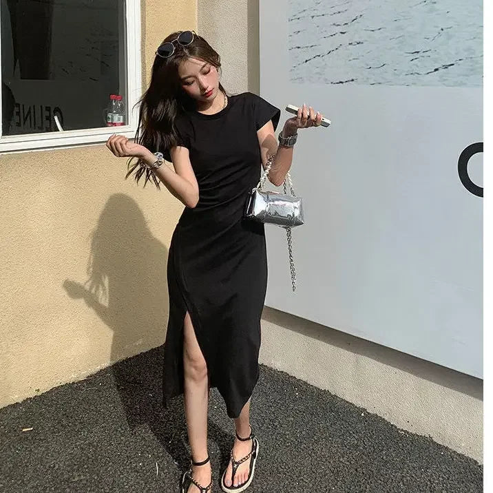 White Dresses for Women  Woman Dress Clothes Midi X New in Chic and Elegant Pretty Cheap Casual Y2k Outfits Harajuku Cotton