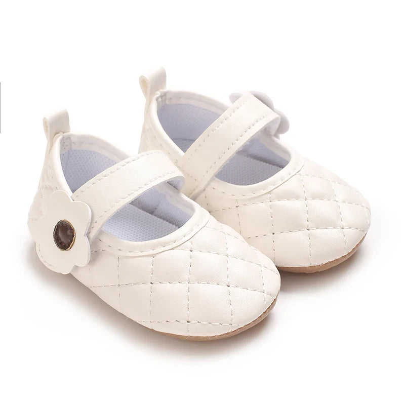 Baby Girl's Walking Shoes 3-6 Months Spring and Autumn Single Shoes Princess Shoes