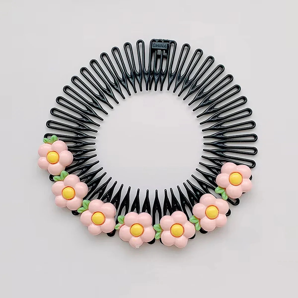 Professional Kids Anti-Frizz Hair Finishing Comb Invisible Circular Headbands for Flyaway Control Girls Cute Hair Jewelry Fixer