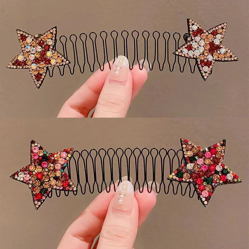 Camellia Hair Comb Invisible Bangs Hair Clip Tidy Artifact Hair pin Girls Hairpin Women Tools Fixed Inser Comb Hair Accessories