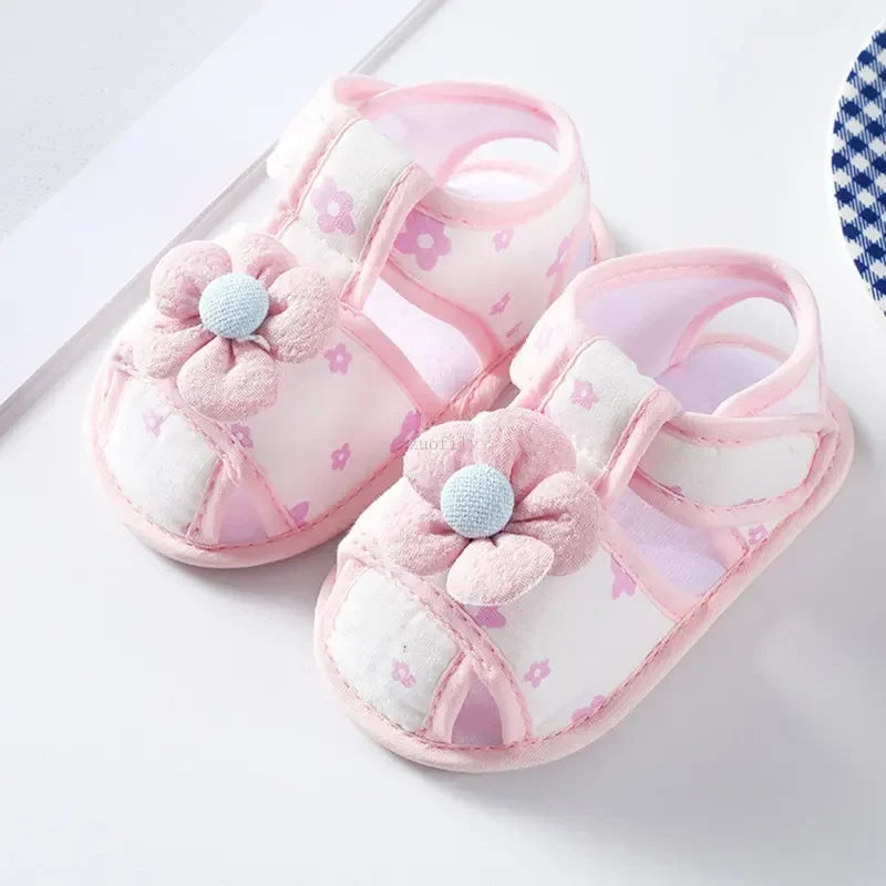 Newborn Infant Baby Girl Princess Bowknot Sandal Sneakers Toddler Soft Crib Walkers Casual Shoes