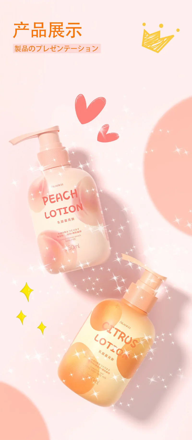 Niacinamide Body Milk Pomelo Citrus Lactic Acid Bacteria Brightening Body Cream Soft and Moisturizing Body Care