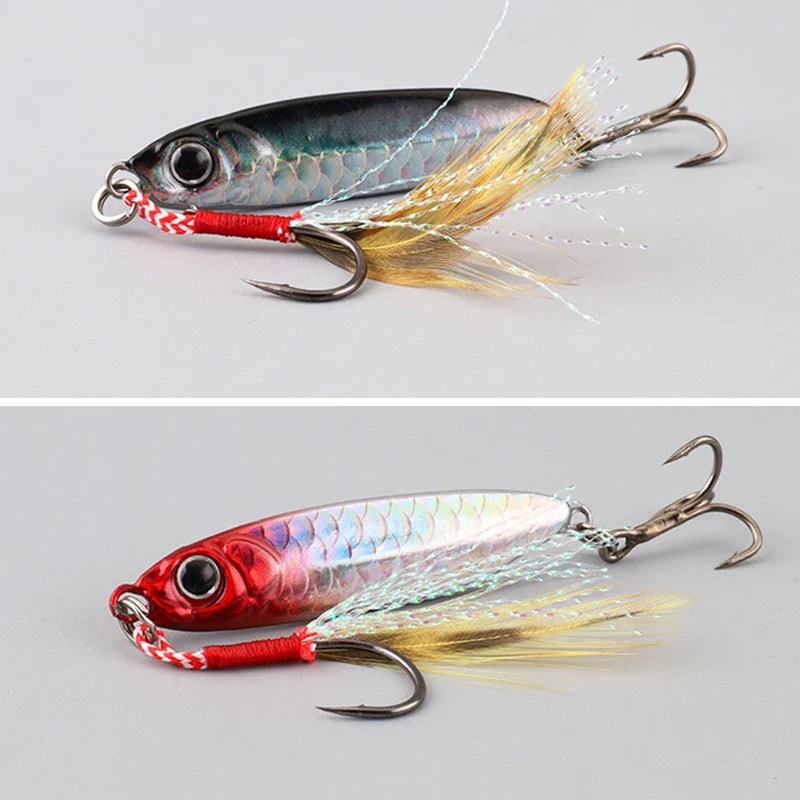 Metal Artificial Bait Jig 7g 10g 15g 20g 25g 30g Shore Casting Jigging lure Shore Casting Saltwater Fishing lure Bit
