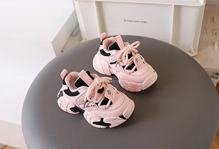 New Boy Fashion Sneaker Spring Mesh Breathable Platform Running Shoes Tennis Shoe High Quality Non Slip Sport Shoes Girls I01125