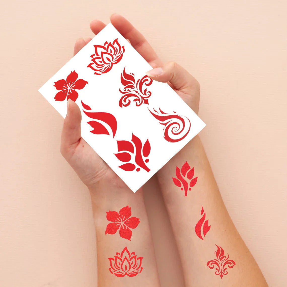 10 sheets Dunhuang eyebrow tattoo stickers ancient style Hanfu waterproof performance face forehead printed tattoo stickers