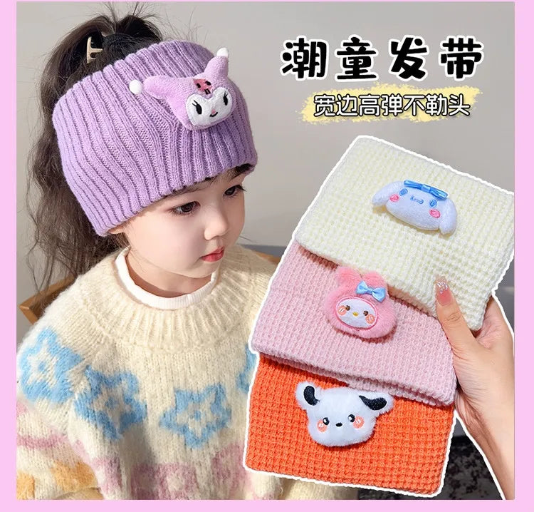 Sanrio Pochacco Kuromi Cinnamoroll Anime Merchandise Creative Cartoon Wash Makeup Hair Band High-Value
