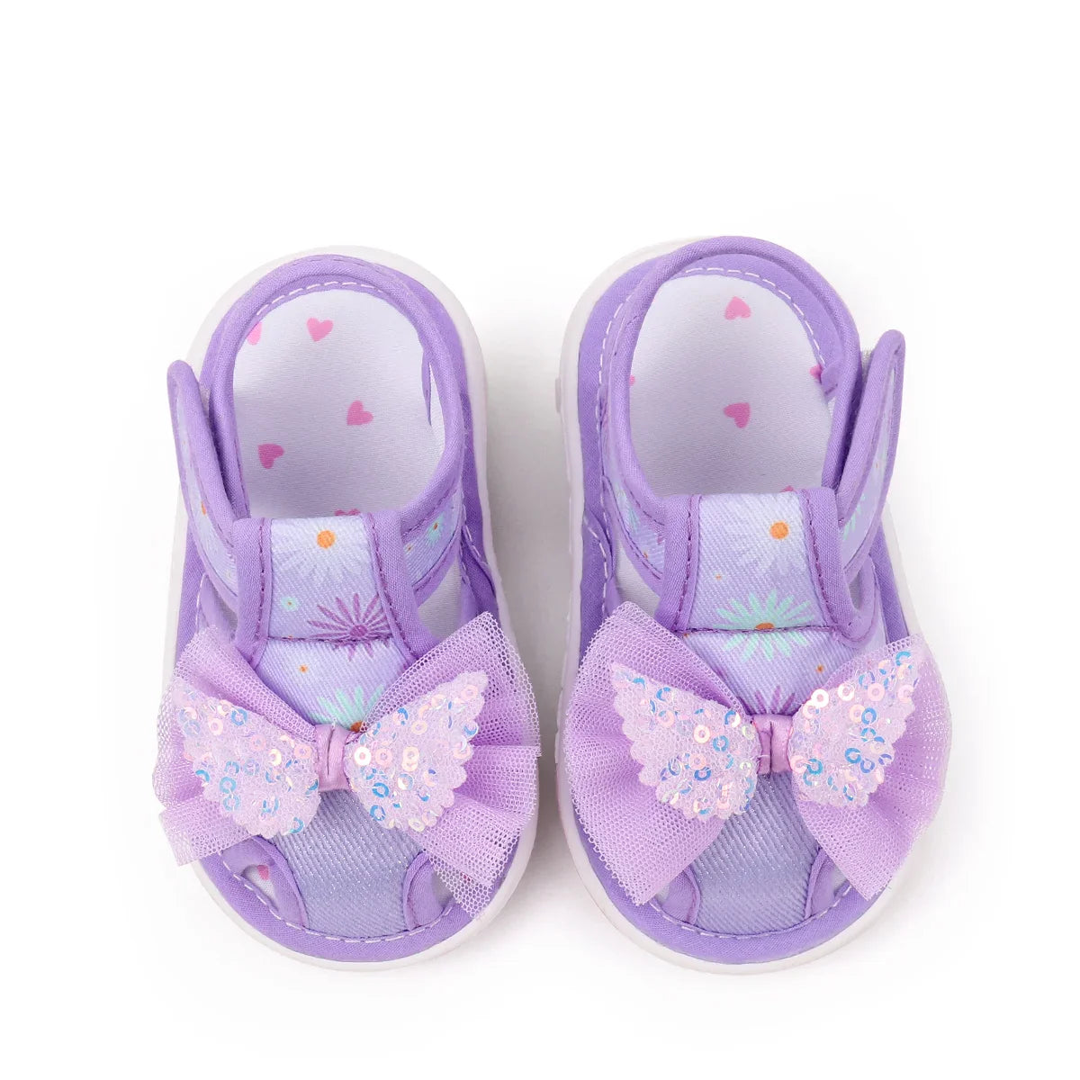 Baby Girls Baby Girls First Walking Indoor Outdoor Toddler Shoes With Squeaky Beautiful Design And Soft TPR Sole