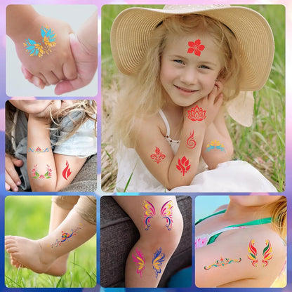 10 sheets Dunhuang eyebrow tattoo stickers ancient style Hanfu waterproof performance face forehead printed tattoo stickers