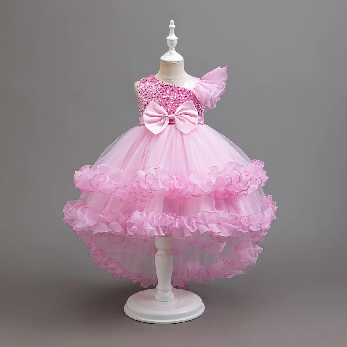 Flower Girl Party Dresses Wedding Birthday Trailing Princess Dress For Kids Graduation Pageant Bridesmaid Kids Costume