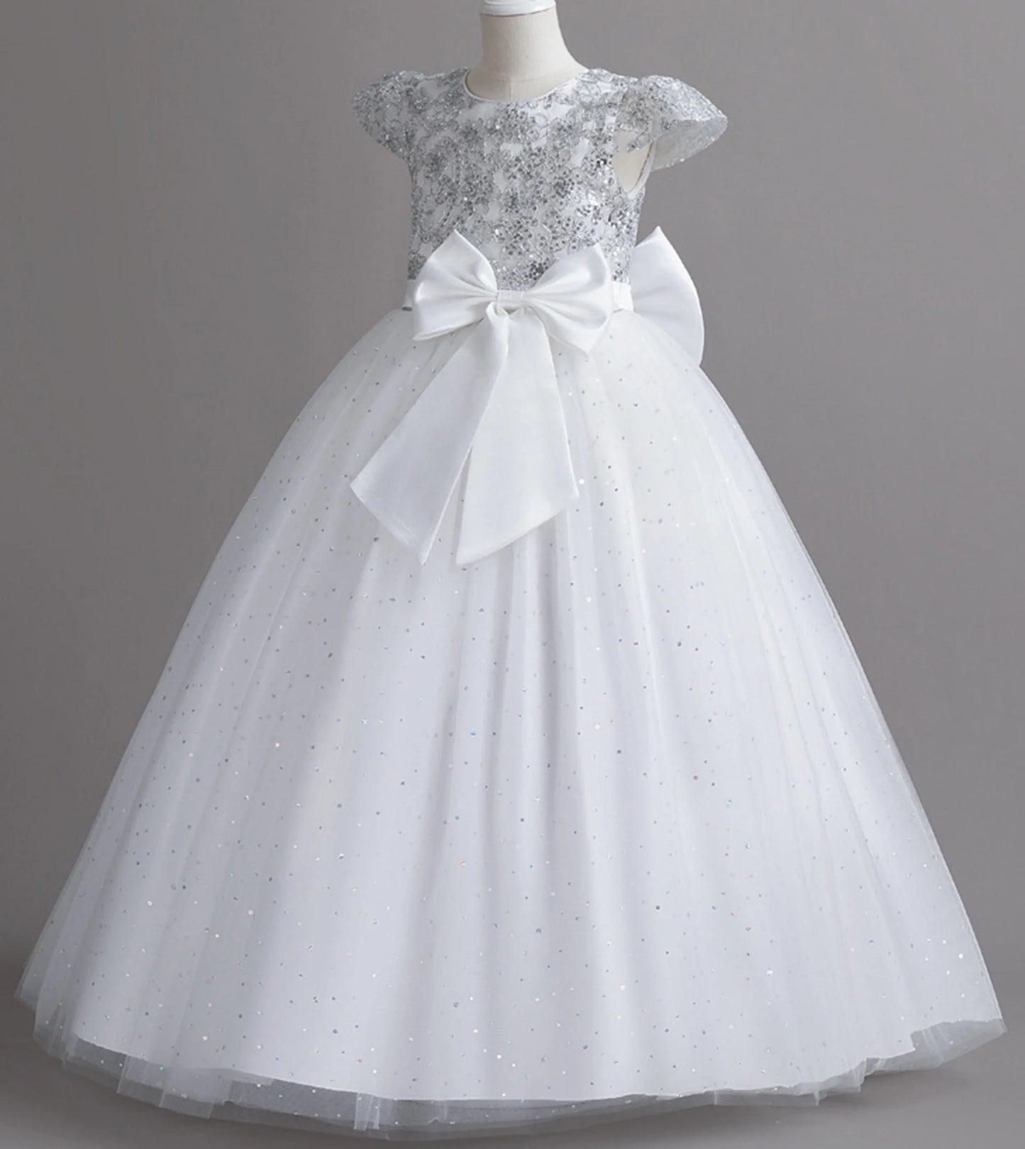 Stunning Little/Big Girls Lace Flower Girl Wedding Bridesmaid Birthday Party Holiday Pageant Easter Prom Fancy Dress