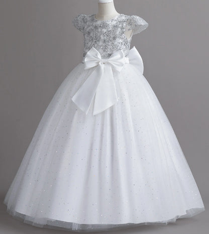 Stunning Little/Big Girls Lace Flower Girl Wedding Bridesmaid Birthday Party Holiday Pageant Easter Prom Fancy Dress
