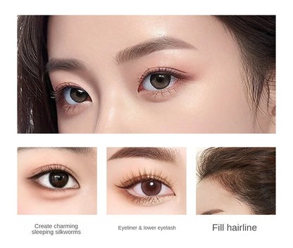 Eyebrow Pen Waterproof Anti Sweating Non fading Halo Dyeing Natural And Long lasting Wild Eyebrow Pen Multi Water Eyebrow Pen