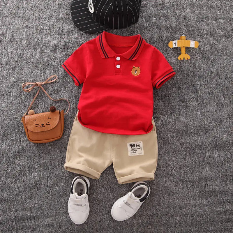 Summer Fashion Baby Boy Clothes Sets T-shirt  Toddler Casual Clothing Suits Children Kids Boys Outfits Suit