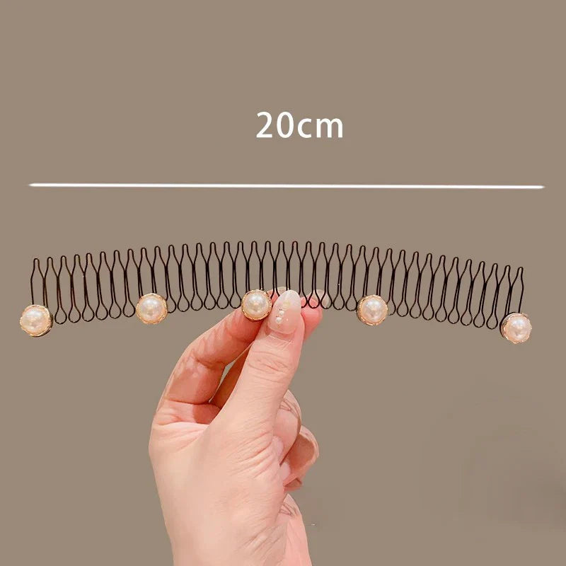 Camellia Hair Comb Invisible Bangs Hair Clip Tidy Artifact Hair pin Girls Hairpin Women Tools Fixed Inser Comb Hair Accessories