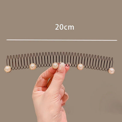 Camellia Hair Comb Invisible Bangs Hair Clip Tidy Artifact Hair pin Girls Hairpin Women Tools Fixed Inser Comb Hair Accessories