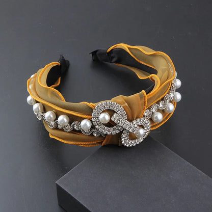 Gorgeous Personality Rhinestone Headwear Fashion Hairband Luxury Baroque Rhinestone Headband Wedding Ladies Bridal Hair