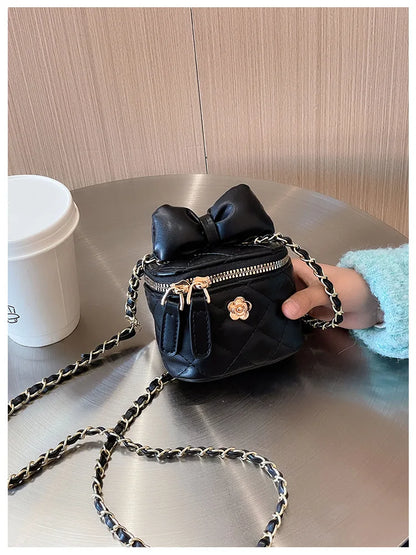 Children Bag New Girl Crossbody Bags Fashion Chain Bags Bow Shoulder Bags Versatile Girl Bag Sweet Princess Bag mochila infantil