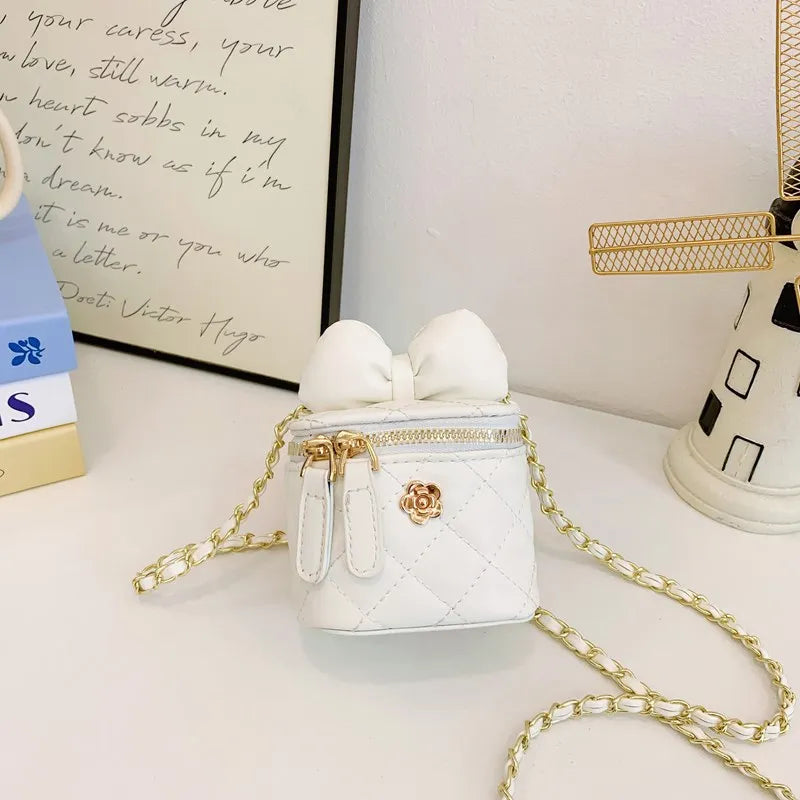 Children Bag New Girl Crossbody Bags Fashion Chain Bags Bow Shoulder Bags Versatile Girl Bag Sweet Princess Bag mochila infantil