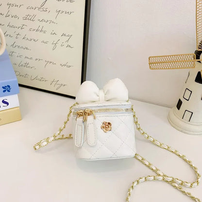 Children Bag New Girl Crossbody Bags Fashion Chain Bags Bow Shoulder Bags Versatile Girl Bag Sweet Princess Bag mochila infantil