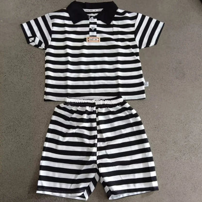 Boys Polo Shirts+Shorts Clothes Sets Summer Child Casual T-shirts Shorts 2pcs Sports Suit For Baby Tracksuits Kids Outfits Set