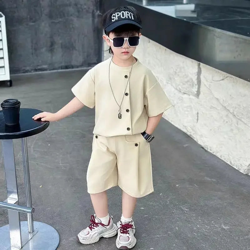 Boys 7 Kids Set Boy's Suit Child Outfit Boys' Summer Shirts Fashion Children Casual Clothes 4 Clothing Toddler Boy