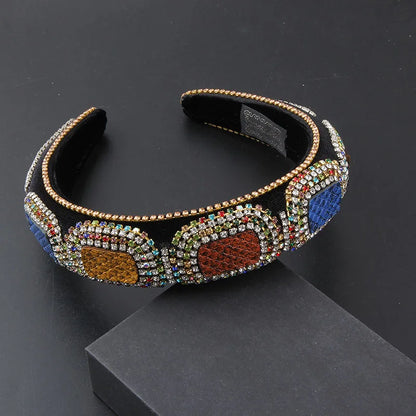 Gorgeous Personality Rhinestone Headwear Fashion Hairband Luxury Baroque Rhinestone Headband Wedding Ladies Bridal Hair