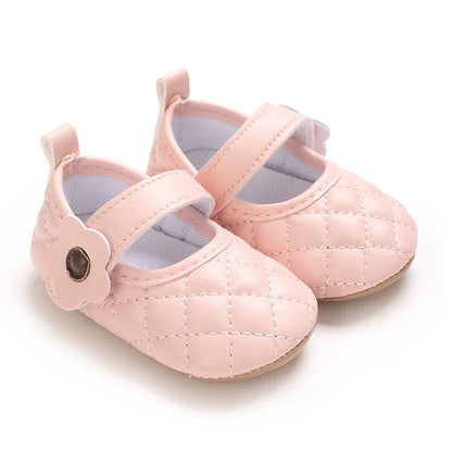 Baby Girl's Walking Shoes 3-6 Months Spring and Autumn Single Shoes Princess Shoes