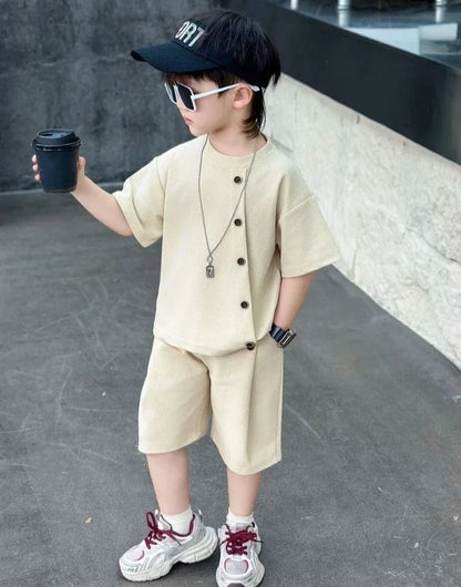 Boys 7 Kids Set Boy's Suit Child Outfit Boys' Summer Shirts Fashion Children Casual Clothes 4 Clothing Toddler Boy